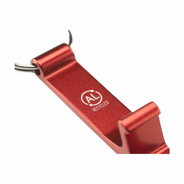 Alu Opener Phone Stand GRS Recycled - rood Alu Opener Phone Stand GRS Recycled - rood