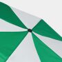 Opvouwbare, uit 2 secties bestaande manueel te openen paraplu REGULAR groen, wit