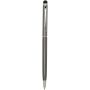 Ore aluminium balpen met stylus (blauwe inkt) - Titanium