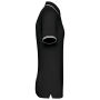 Herenpolo met korte mouwen en contrasterende bies Black / White 4XL