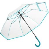 AC regular umbrella FARE® Pure transparent-petrol