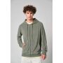 Ecologische badstof sweater met rits en capuchon Navy Blue XS