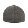 HERRINGBONE MELANGE CAP, BLACK/HEATHER GREY, S/M, FLEXFIT