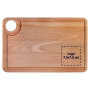 Plank met sapgeul en 'oog' beuken 34x22 cm