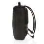 Fashion black PVC vrije 15.6" laptop rugtas, zwart