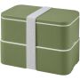 MIYO POP 700+700 ml double layer lunch box - Heather green MIYO POP 700+700 ml double layer lunch box - Heather green