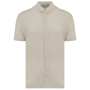 Herenoverhemd met korte mouwen van linnen Linen Sand S
