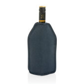 Vino AWARE™ RPET wijnkoeler sleeve, donkerblauw