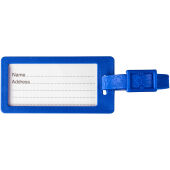 River gerecycled bagagelabel met venster - Blauw