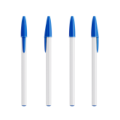Wit / Blauw / Blauwe Inkt