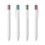 BIC® 4 Colours® ECO + lanyard BIC® 4 Colours® ECO + lanyard Wit Gerecycleerd