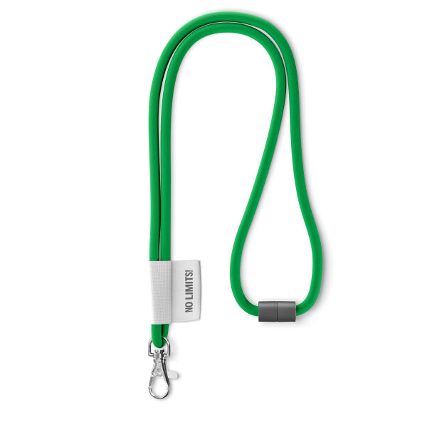 Polyester 2-kleurige koord-lanyard met full color label Polyester 2-kleurige koord-lanyard met full color label