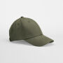 EarthAware® Organic Cotton Canvas 6 Panel Cap - Olive Green - One Size