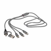 Oplaadkabel Hexa | 6-in-1 - zilver