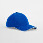 EarthAware® Clas. Org. Cotton 6 Panel Sandwich P. - Bright Royal/White - One Size