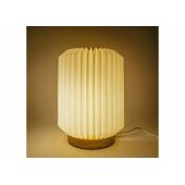 Coollux vouwbare papieren LED lamp Aurora op houten voet, 22cm - Natuur