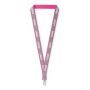 Polyester keycord met reflecterende overlay Polyester keycord met reflecterende overlay