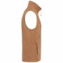 Bodywarmer van microfleece heren camel heather M