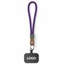 Sleutelhanger & telefoonhouder met koord met leren uiteinde Sleutelhanger & telefoonhouder met koord met leren uiteinde