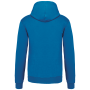 Sweater met contrasterende capuchon Tropical Blue / White XXL