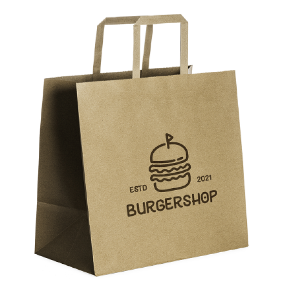OLMO Papieren take-away tas, 300x290x220 mm