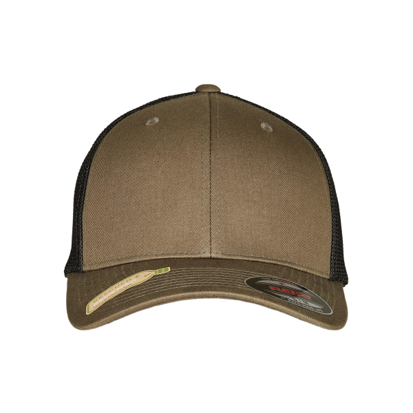 Trucker pet van gerecycled mesh OLIVE BLACK S/M Trucker pet van gerecycled mesh OLIVE BLACK S/M