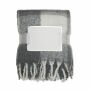 QUET - Geruite mohair deken - Grijs