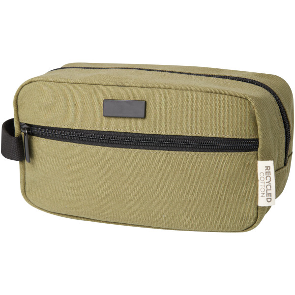 Joey GRS recycled canvas travel accessory pouch bag 3.5L - Olive