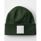 Appliqué Patch Beanie - Black/White - One Size