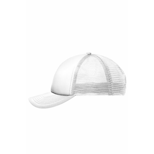 5 Panel Polyester Mesh Cap for Kids white/white one size 5 Panel Polyester Mesh Cap for Kids white/white one size