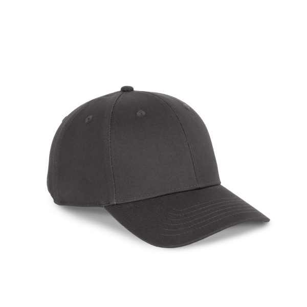 Baseballpet - 6 panelen Dark Grey One Size Baseballpet - 6 panelen Dark Grey One Size