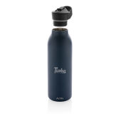 Avira Ara RCS recycled staal fliptop water fles 500ML, donkerblauw