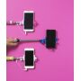 ABS selfie stick Ursula blauw