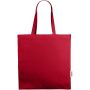 Odessa 220 g/m² GRS gerecyclede totebag 13L - Rood