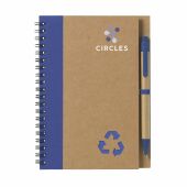 RecycleNote-L notitieboek - donkerblauw