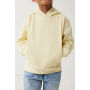 IQONIQ Yengo kids recycled katoen hoodie met steekzakken, cream yellow (910)