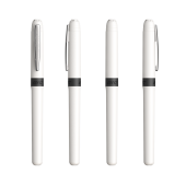 Wit - Chrome - zwarte inkt