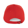 Canvaskatoenen pet met 6 panelen - K-up Gold Label Crimson Red One Size