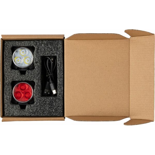 ABS oplaadbare fietsverlichting Elisabeth custom/multicolor ABS oplaadbare fietsverlichting Elisabeth custom/multicolor