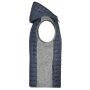 Men's Knitted Hybrid Vest light melange/anthracite melange M Men's Knitted Hybrid Vest light melange/anthracite melange M