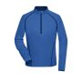 Ladies' Sports Shirt Longsleeve blue-melange/navy XS