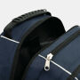 HYPE - Luxe polyester rugzak/ laptoptas blauw, zwart