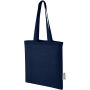 Madras 140 g/m2 draagtas van GRS gerecycled katoen 7 l - Navy