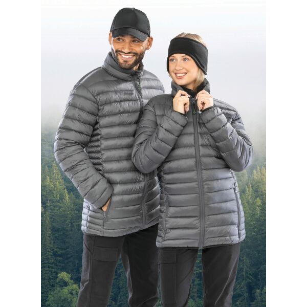 Gerecycled gewatteerd jack zonder capuchon Black S Gerecycled gewatteerd jack zonder capuchon Black S