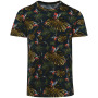 Ecologisch heren-T-shirt met tropische print Navy Paradise Bird 3XL