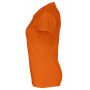 Cottover Gots T-shirt V-neck Lady orange XS Cottover Gots T-shirt V-neck Lady orange XS
