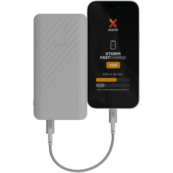 Xtorm XG220 Go2 snellaadbare powerbank van 15 W 20.000 mAh - Wit Xtorm XG220 Go2 snellaadbare powerbank van 15 W 20.000 mAh - Wit