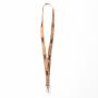 Zeefdruk lanyard van kurk en polyester Zeefdruk lanyard van kurk en polyester