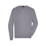 Men's V-Neck Pullover grey-heather 3XL