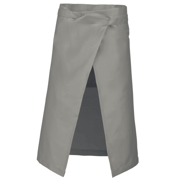 Polykatoen lang schort Light Grey One Size Polykatoen lang schort Light Grey One Size